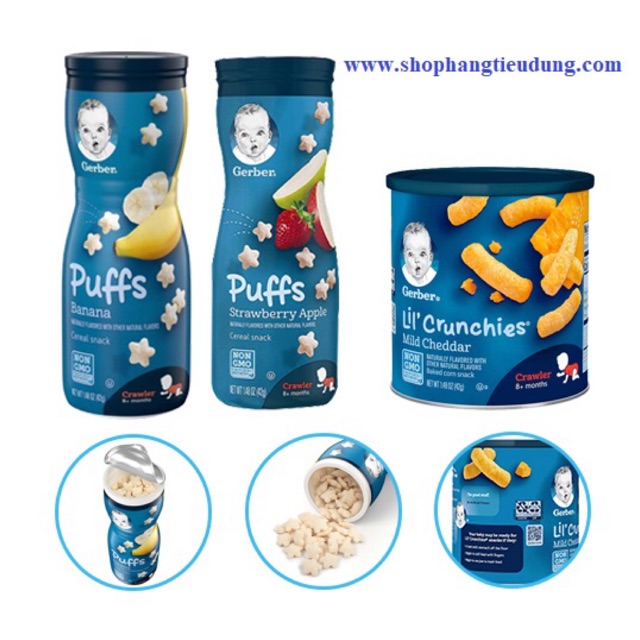 [11/2020]Bánh ăn dặm GERBER MỸ 42gr