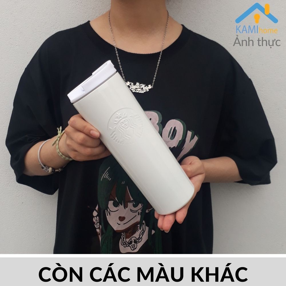 Ly giữ nhiệt nóng lạnh Thái Lan 500ml bình cốc inox cao cấp Kami22015