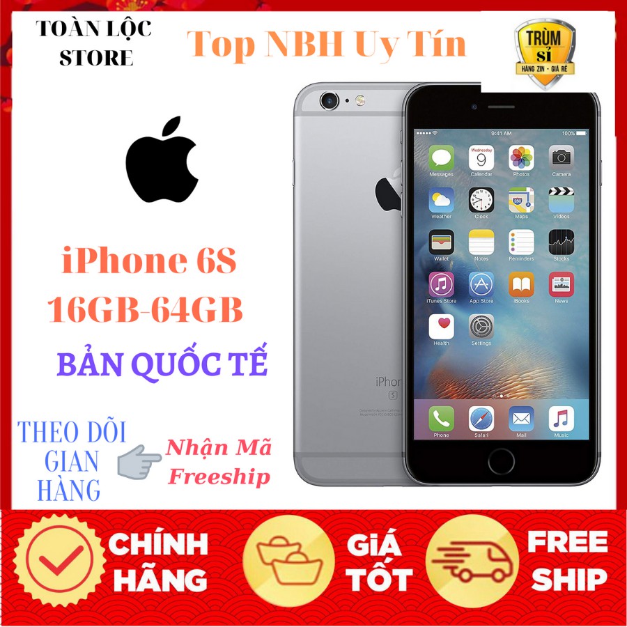 Điện Thoại Apple iPhone 6S 128Gb Quốc Tế Mới Zin Chính hãng vân tay nhạy bao đổi 7 ngày | BigBuy360 - bigbuy360.vn