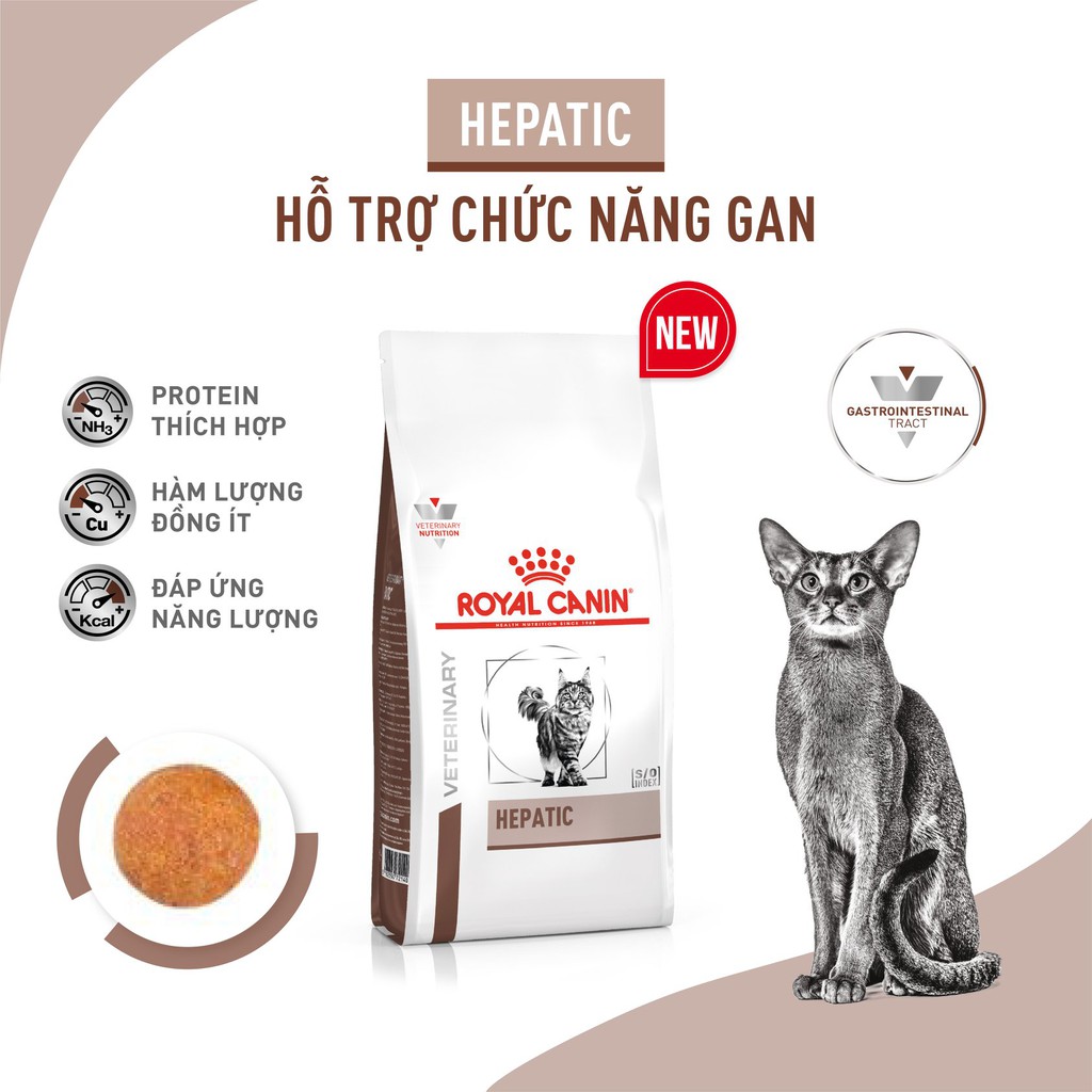 ROYAL CANIN HEPATIC - THỨC ĂN HẠT HỖ TRỢ CHỨC NĂNG GAN CHO MÈO