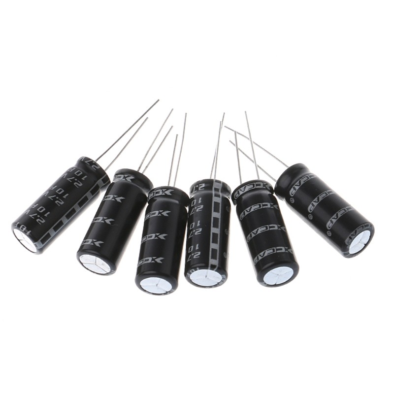 6 tụ điện 2.7v 10f hình trụ 10x26mm