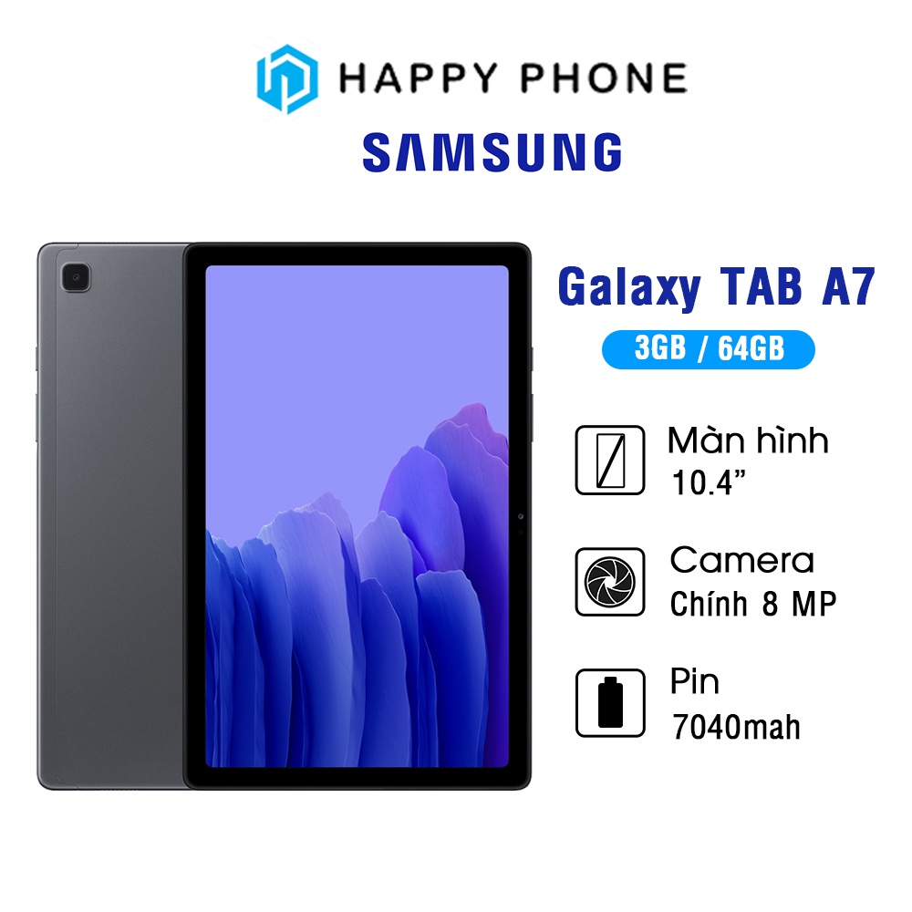 [Tặng Ốp Gập] Máy tính bảng Samsung Galaxy Tab A7 (2020) - Hàng Chính Hãng, Mới 100%, Nguyên seal, Bảo Hành 12 Tháng