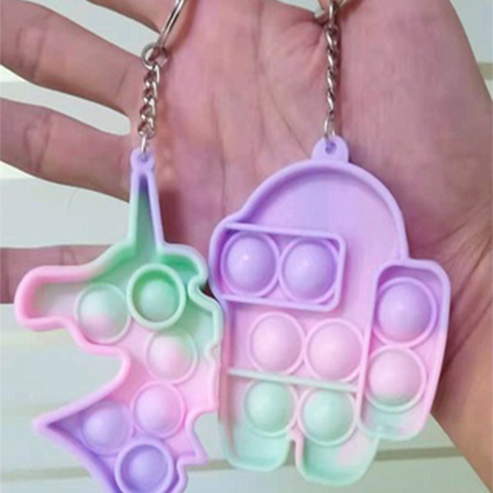 Móc Khóa Silicone Hình Bánh Macaron Sáng Tạo