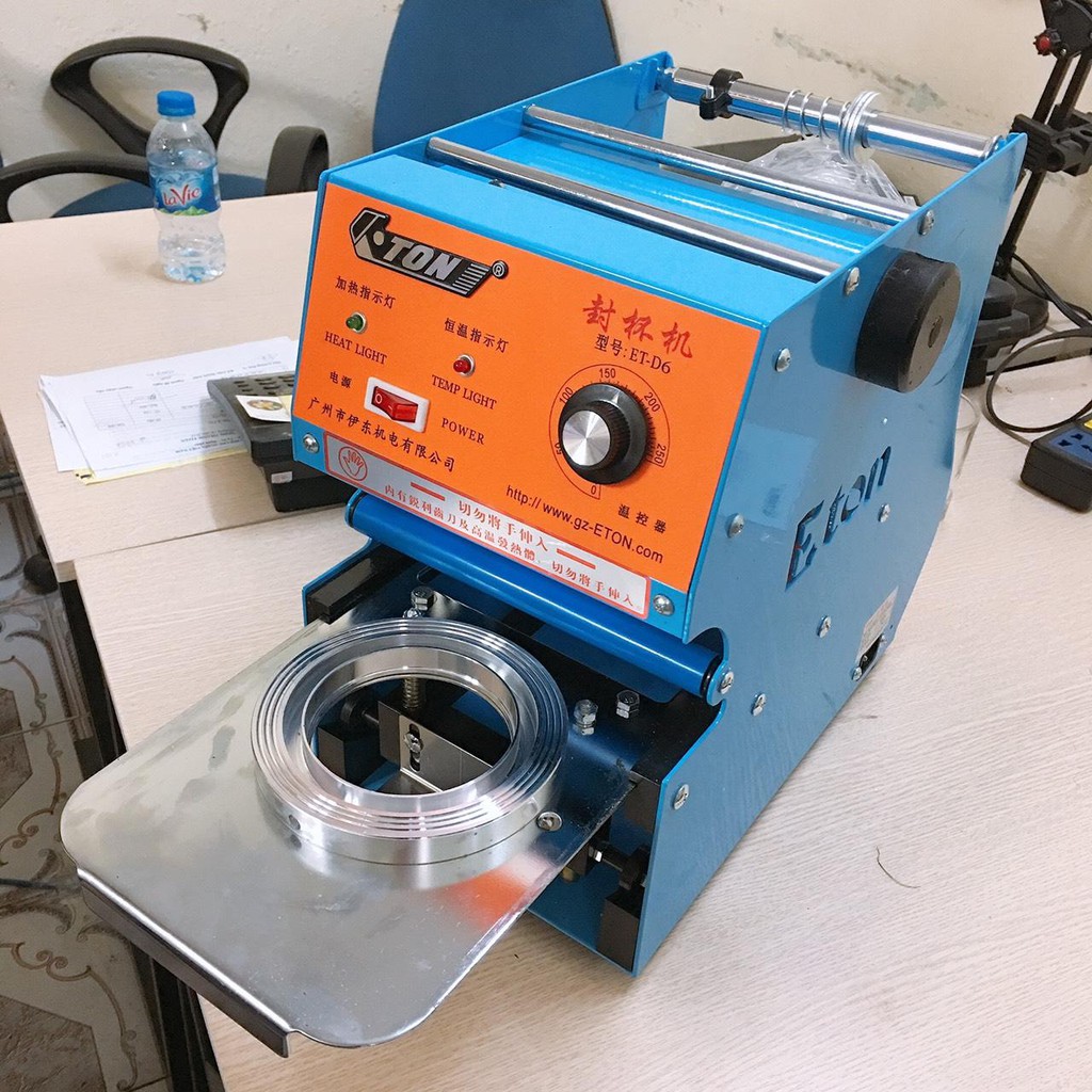 Máy ép miệng ly Eton D6 (ép cốc từ 400-500ml) - Máy ép cốc dập cốc Eton D6 đóng nắp cốc dập cốc nhựa