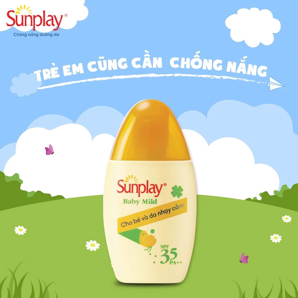 Kem Chống Nắng Cho Bé Và Da Nhạy Cảm Sunplay Baby Mild SPF35, PA++ 30g