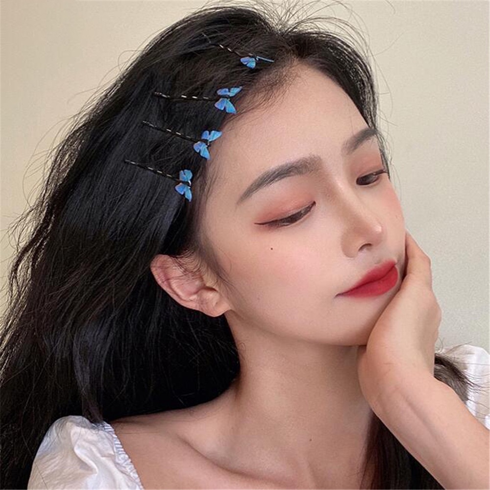 1 Kẹp Tóc Hình Bướm 3d Cho Nữ