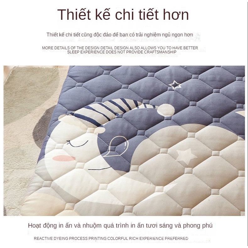 Nệm Trải Giường Đơn / Đôi 0.9m 1.5m Chất Liệu Dày Dặn Cao Cấp
