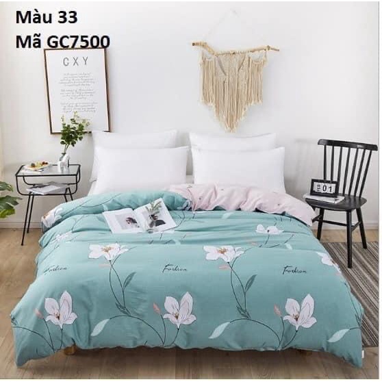 GC7500 Vỏ chăn cotton dày dặn 4 mùa in họa tiết 200x230cm