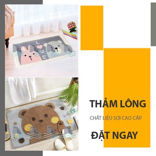 THẢM lau chân/Thảm chùi chân HOẠT HÌNH để cửa ra vào, trang trí phòng cao cấp