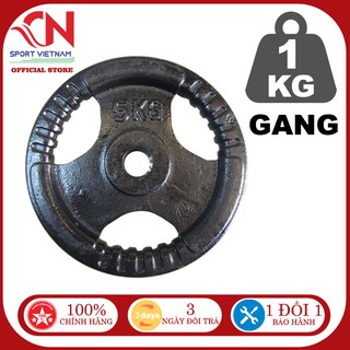 [Có video] Bánh tạ gang 1kg giá rẻ phi 20