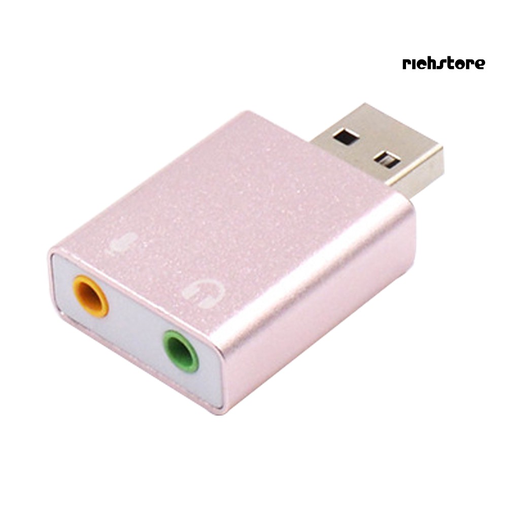 Usb 7.1 Chuyển Đổi Âm Thanh Với Giắc 3.5mm Cho Pc Notebook