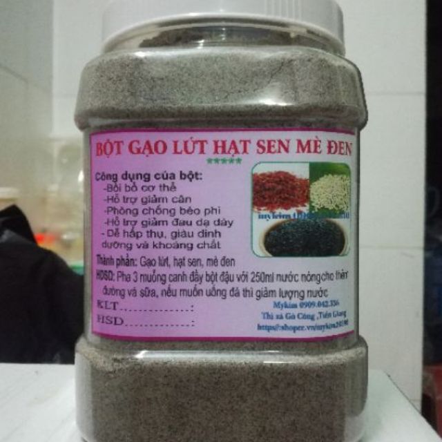 Bột Gạo lứt ,hạt sen ,mè đen 1kg