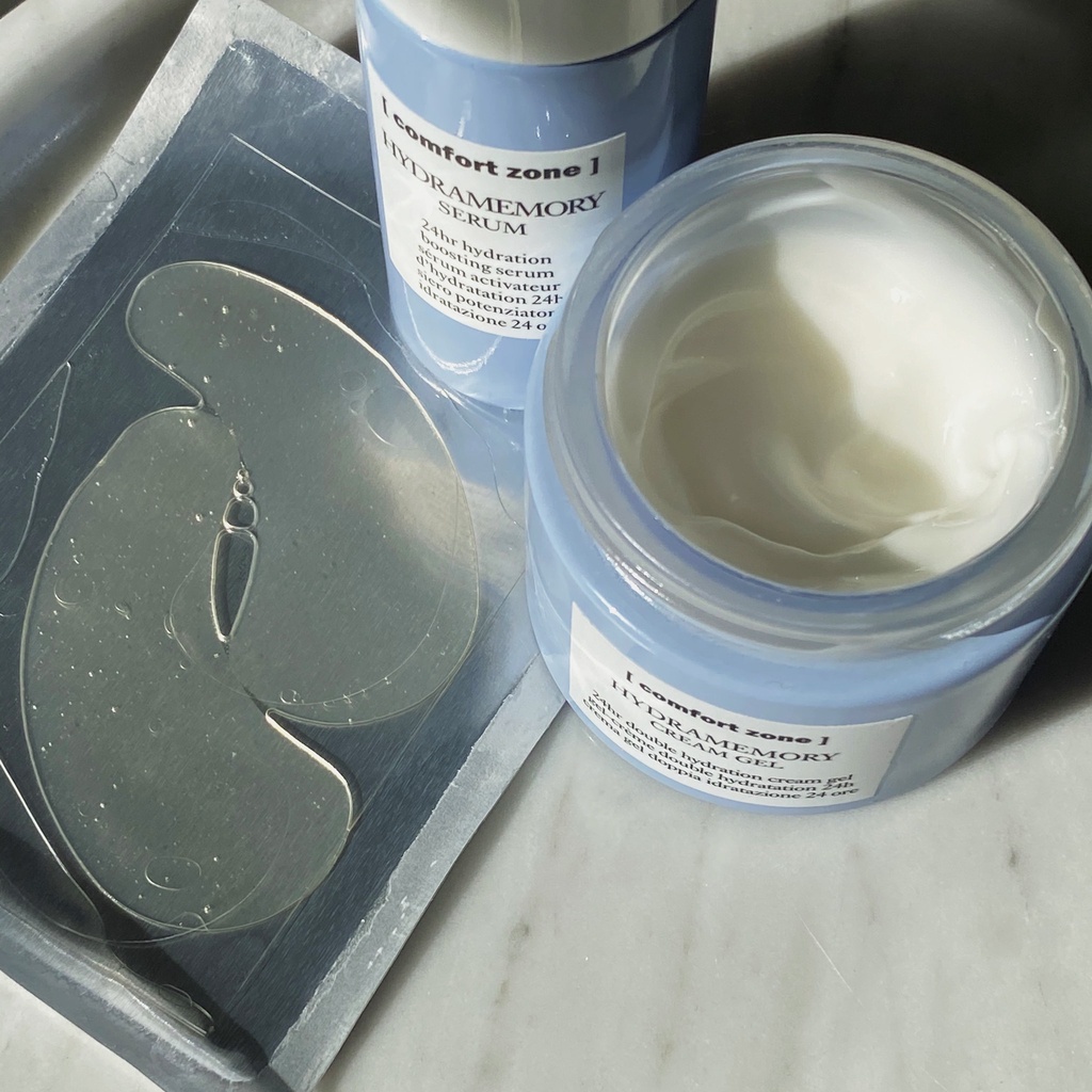 Kem gel tăng cường dưỡng ẩm trong 24 giờ Hydramemory Cream Gel Comfort Zone. Kem gel cấp ẩm cho da khô, da thiếu nước.
