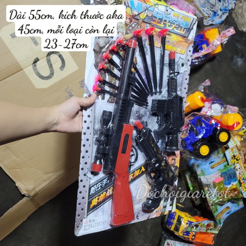 Vỉ cung tên sung nhựa phóng dính tường đồ chơi vận động ngoài trời cho bé