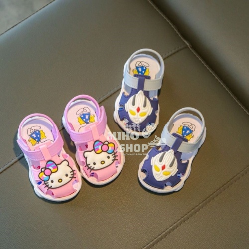 Dép Rọ Quai Dán Kitty Siêu Nhân Cực Xinh Cho Bé Trai Bé Gái