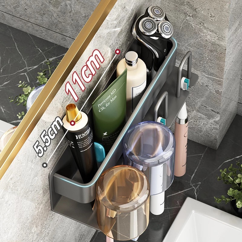 Giá Đỡ Bàn Chải Đánh Răng Tự Dính Gắn Tường Tiện Lợi