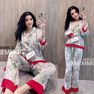 BỘ NGỦ PIJAMA - lụa satin 100% CAO CẤP