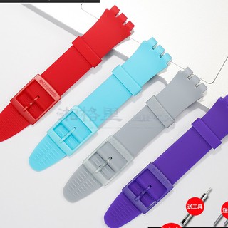 SWATCH Dây Đeo Silicon Thay Thế Cho Đồng Hồ Đeo Tay 1216171920mm