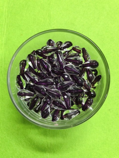 100G Chuỗi Hạt Giọt Wat 12mm (có nhân màu) Giá Sỉ