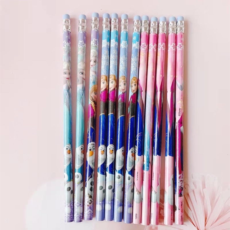 TẶNG BÚT CHÌ NHỆN -BÚT HỌC SINH SIÊU NHÂN NHỆN , ELSA NHIỀU MẪU