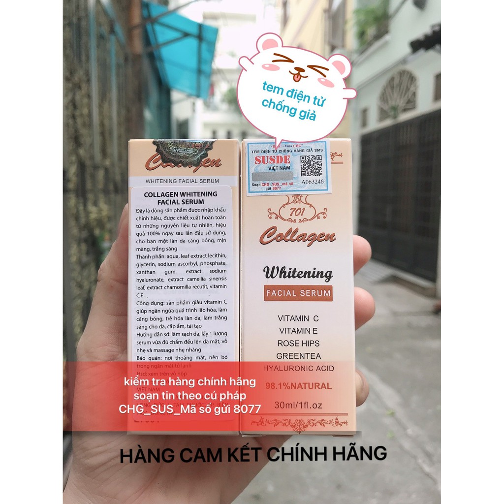 Com bo 10 chai serum collagen plus vit e 701