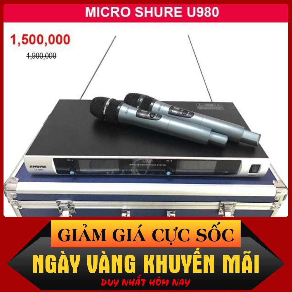 MIC KHÔNG DÂY U-980 âm thanh chuẩn
