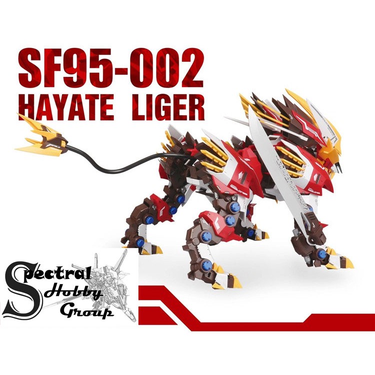 Mô hình nhựa lắp ráp Zoid 1/72 HMM Liger Beast Murasame Mugen Hayate SF95