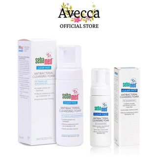 Sữa Rửa Mặt Tạo Bọt Kháng Khuẩn, Giảm Mụn Sebamed Clear Face Antibacterial Cleansing Foam pH 5.5 (50ml & 150ml)