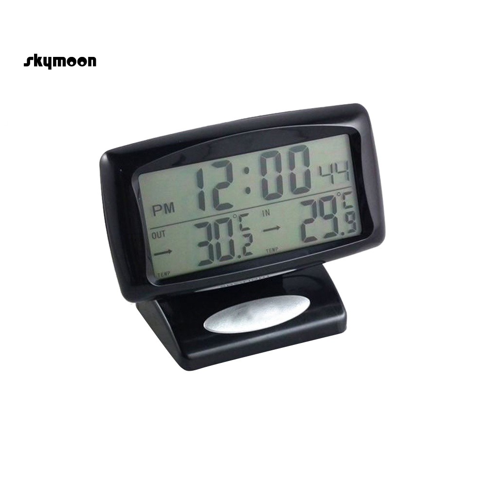 Nhiệt kế kĩ thuật số tích hợp đèn LED và màn hình LCD cho xe hơi