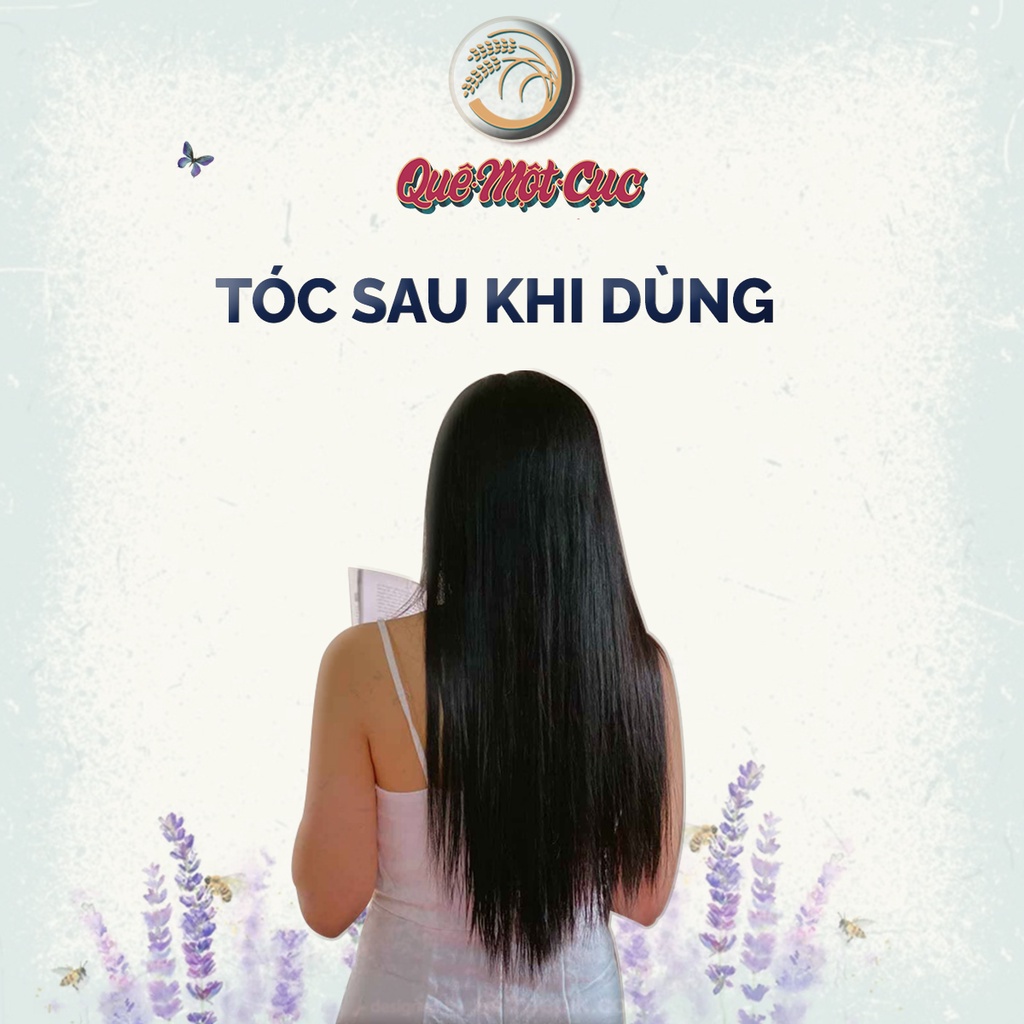 Dầu dưỡng tóc xoăn, khô &amp; siêu khô từ Oải Hương mướt mềm, định hình nếp, bảo vệ màu tóc QUÊ MỘT CỤC 50ml (handmade