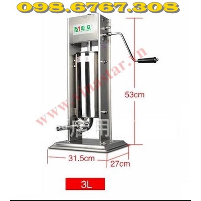 Máy làm lòng dồi, Máy đùn dồi chó, dồi sụn, lòng sụn, xúc xích, lạp xưởng có tay quay