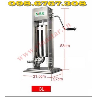 Máy làm lòng dồi, Máy đùn dồi chó, dồi sụn, lòng sụn, xúc xích, lạp xưởng có tay quay
