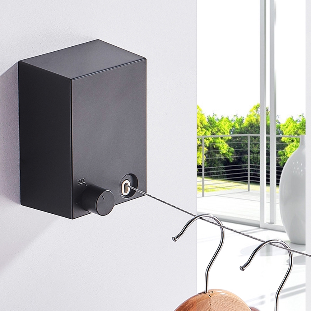 Dây phơi đồ dạng kéo tiện dụng cho ban công/trong nhà/ngoài trời