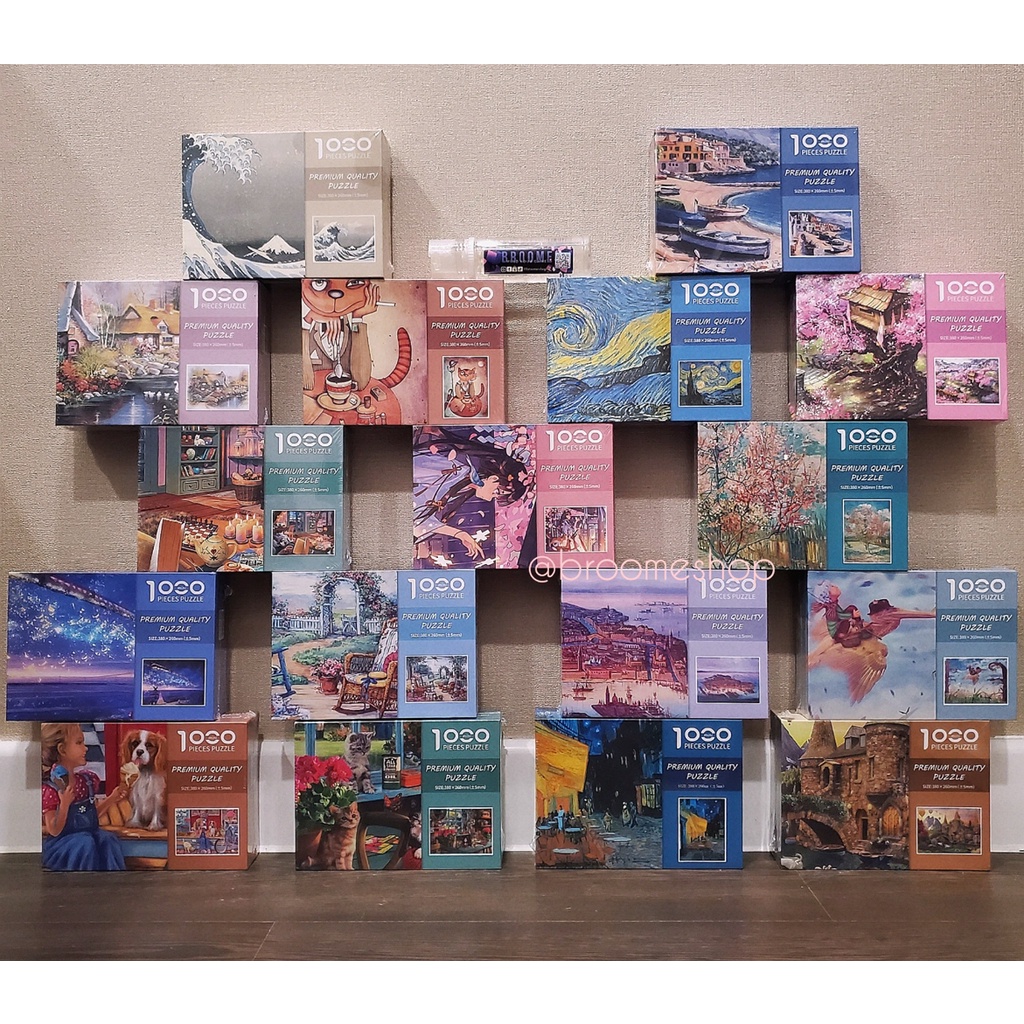 [THANH LÝ] ĐỒ CHƠI BỘ TRANH XẾP HÌNH Cao Cấp 1000 MIẾNG MÓP HỘP JIGSAW PUZZLE 1000