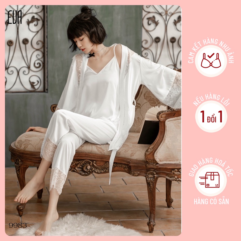 Bộ đồ ngủ nữ siêu sang chảnh 9983 (3 món)