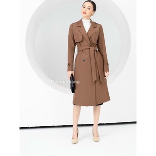 Áo trench coat màu nâu