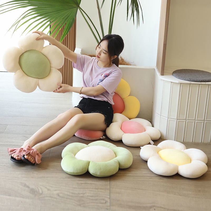 Vỏ Gối Sofa Trang Trí Hình Hoa Hướng Dương Phong Cách Bắc Âu