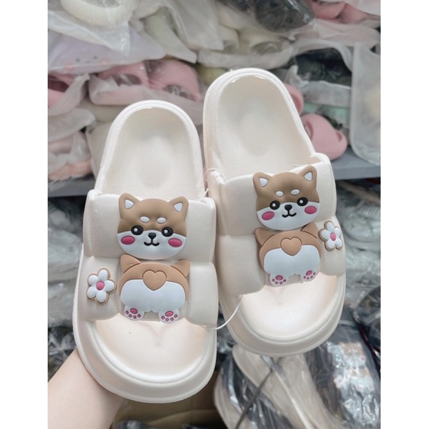 Dép quai ngang SHIBA nhún đế bánh mì chất siêu nhẹ, đi chơi đi biển thoải mái, hàng Quảng Châu cao cấp