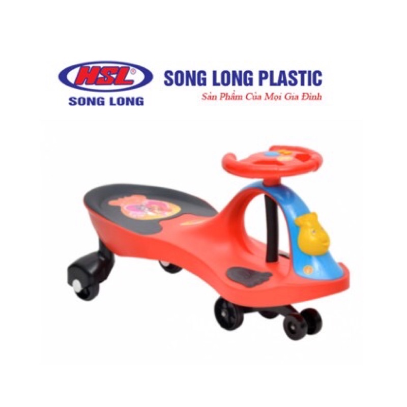 xe lắc không tựa Song long plastic cho bé