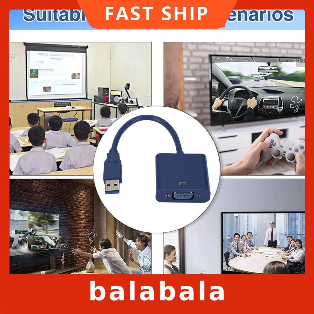 Cáp chuyển đổi USB 3.0 sang VGA cho máy tính để bàn laptop | BigBuy360 - bigbuy360.vn