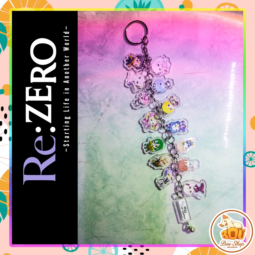 Móc khóa dây Anime Re:Zero 2020 - Hồi sinh thuật - Bắt đầu lại ở thế giới khác