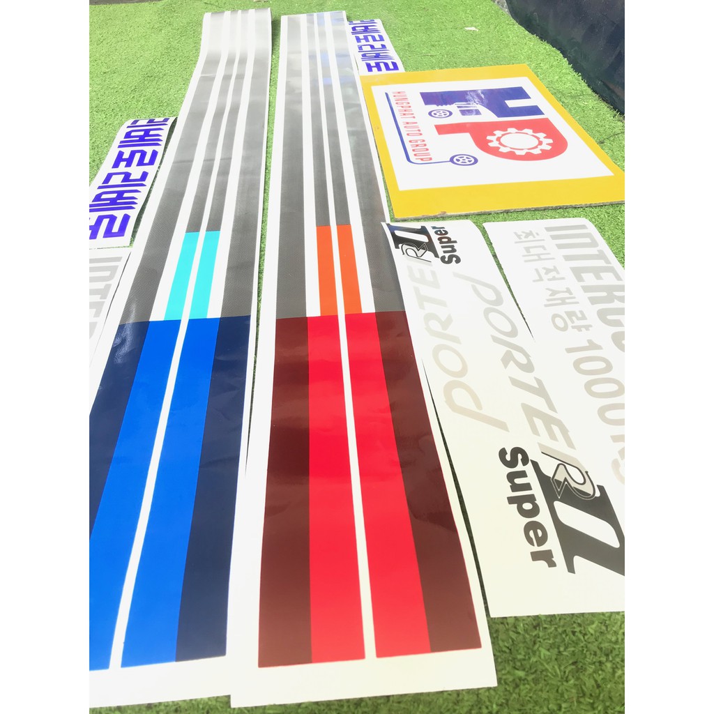 TEM PORTER II SUPER - DÀNH CHO XE TẢI HYUNDAI - HAI MÀU LỰA CHỌN XANH, ĐỎ