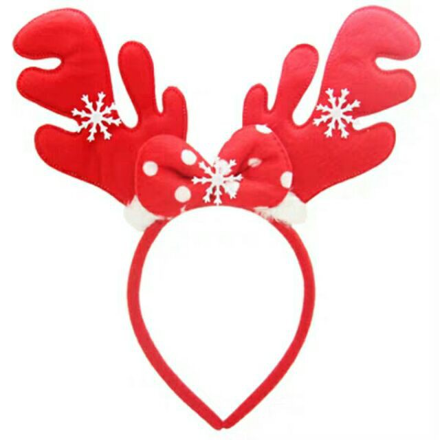 Bờm noel - bờm giáng sinh tuần lộc đỏ