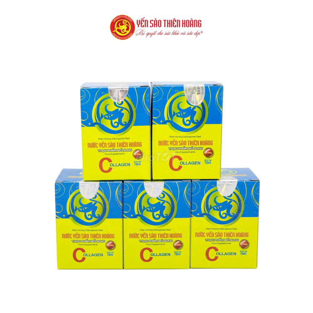 Combo 5 Lọ Yến Thiên Hoàng 5% Collagen