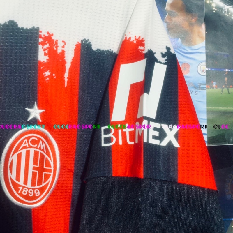 AC MILAN MẪU THỨ 4 đỏ mùa giải 22/23-Bộ áo bóng đá bản Fan vải Thái cao cấp