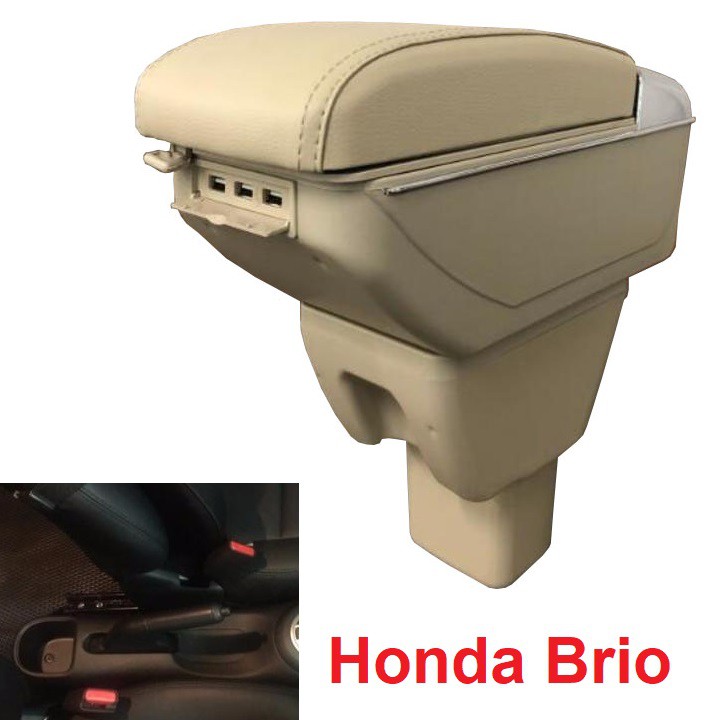 Hộp tỳ tay ô tô Honda Brio và Honda BR-V tích hợp 7 cổng USB