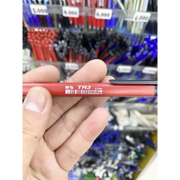 Bút Bi M&amp;G TR3 (xanh,đỏ,đen) siêu trơn, đều mực