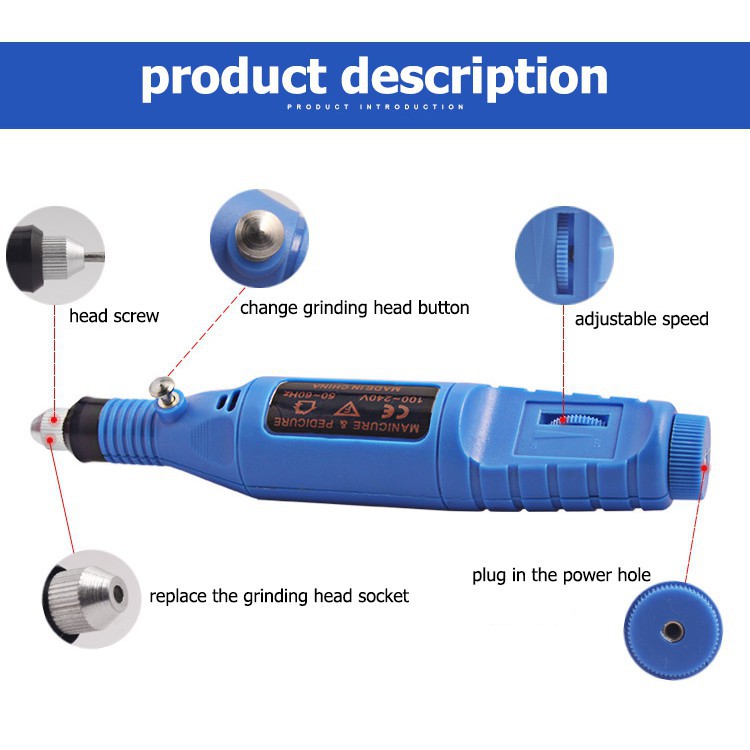 Mới Máy Mài Móng Tay Mini Sạc USB Tiện Dụng