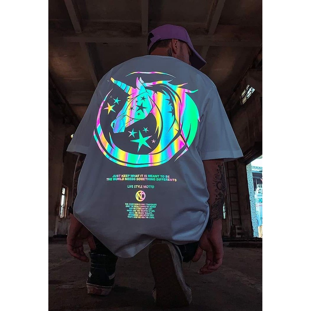Áo thun Stee Phản quang 7 màu TIARA Unisex