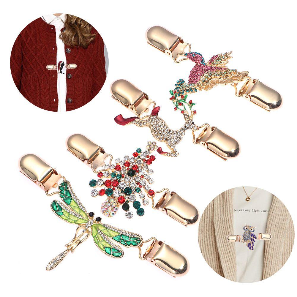 Kẹp Áo Khoác Cardigan Họa Tiết Chim Cánh Cụt Dễ Thương|Kẹp Vịt Tiện Lợi Chất Lượng